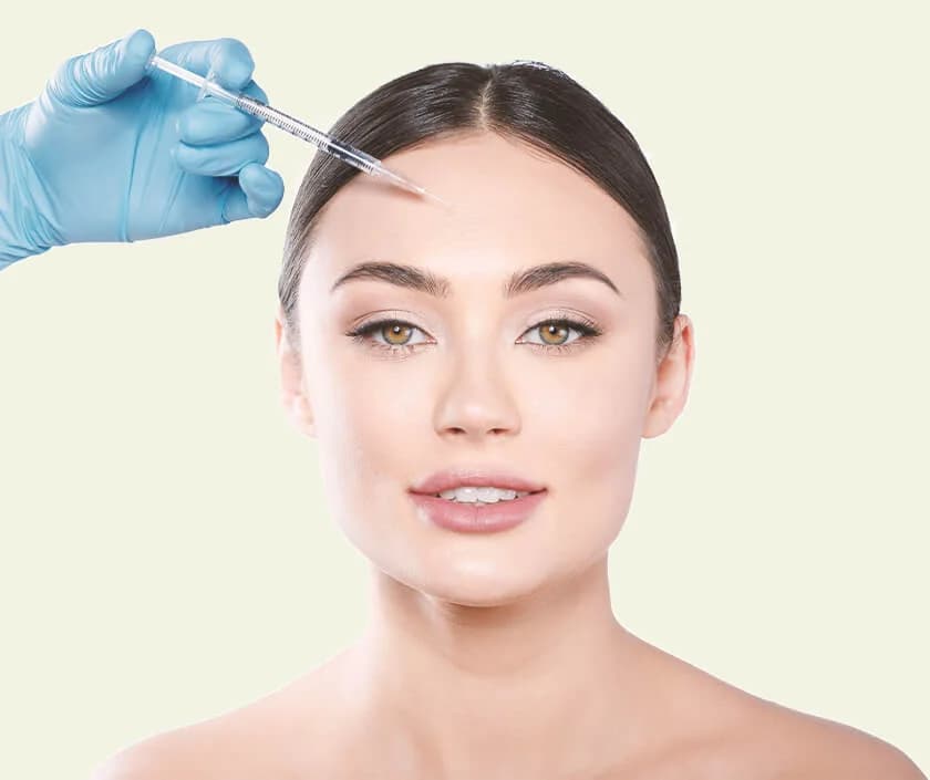 Anti-wrinkle injection treatment at Aries Clinic